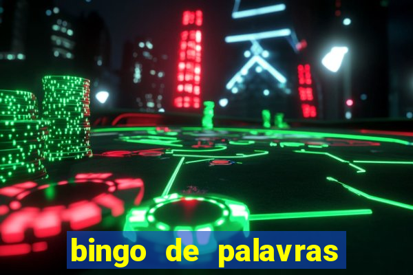 bingo de palavras cha de bebe